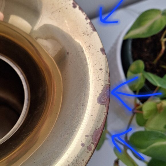 large brass vase / Vintage Chewing Tobacco Spittoon Cut Plug - Picture 2 of 6